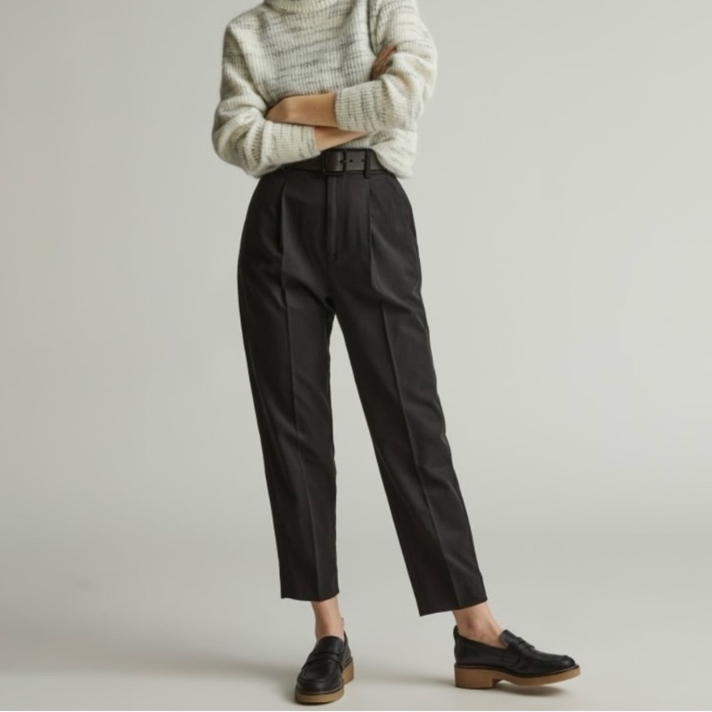 Everlane way high tencel draper taper pants